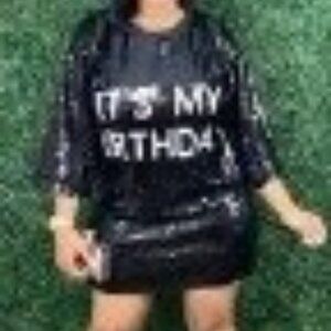 "It's my Birthday" Jersey Dress